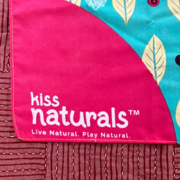 New turquoise Pink yellow Leaf Pattern Scarf - Picture 2 of 9